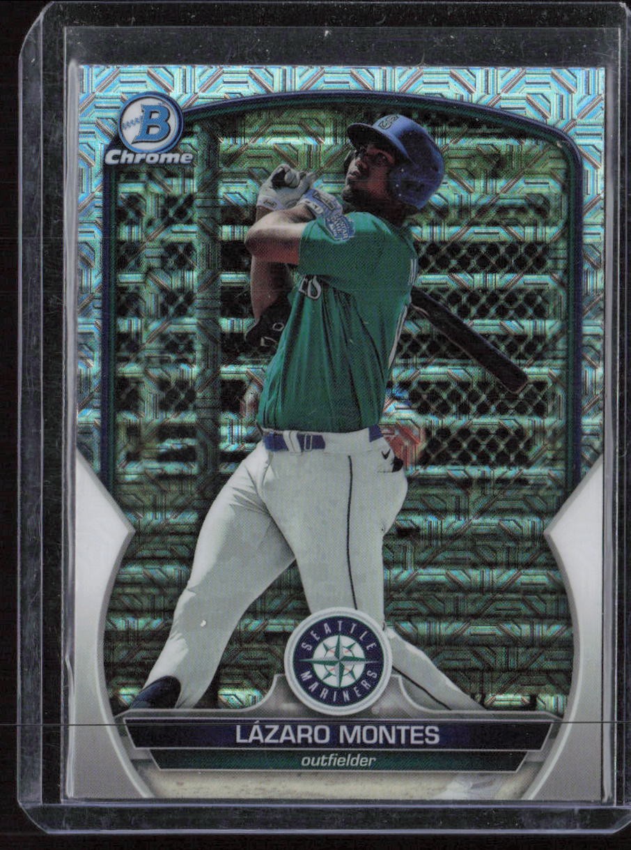 2023 Bowman Chrome #BCP-233 Lázaro Montes Mojo Refractor