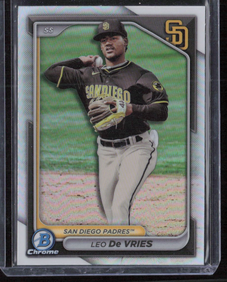2024 Bowman Chrome #BDC-116 Leo De Vries Refractor