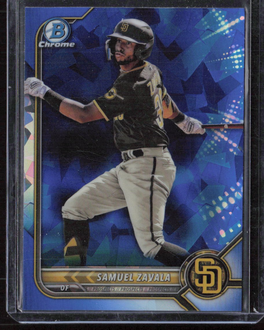 2022 Bowman Chrome Sapphire #BDC-98 Samuel Zavala