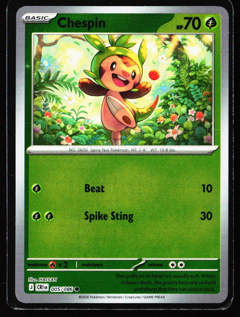 2026 Chaos Rising #5 Chespin