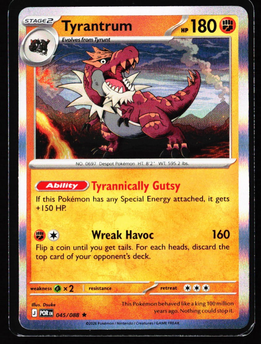 2026 Perfect Order #45 Tyrantrum