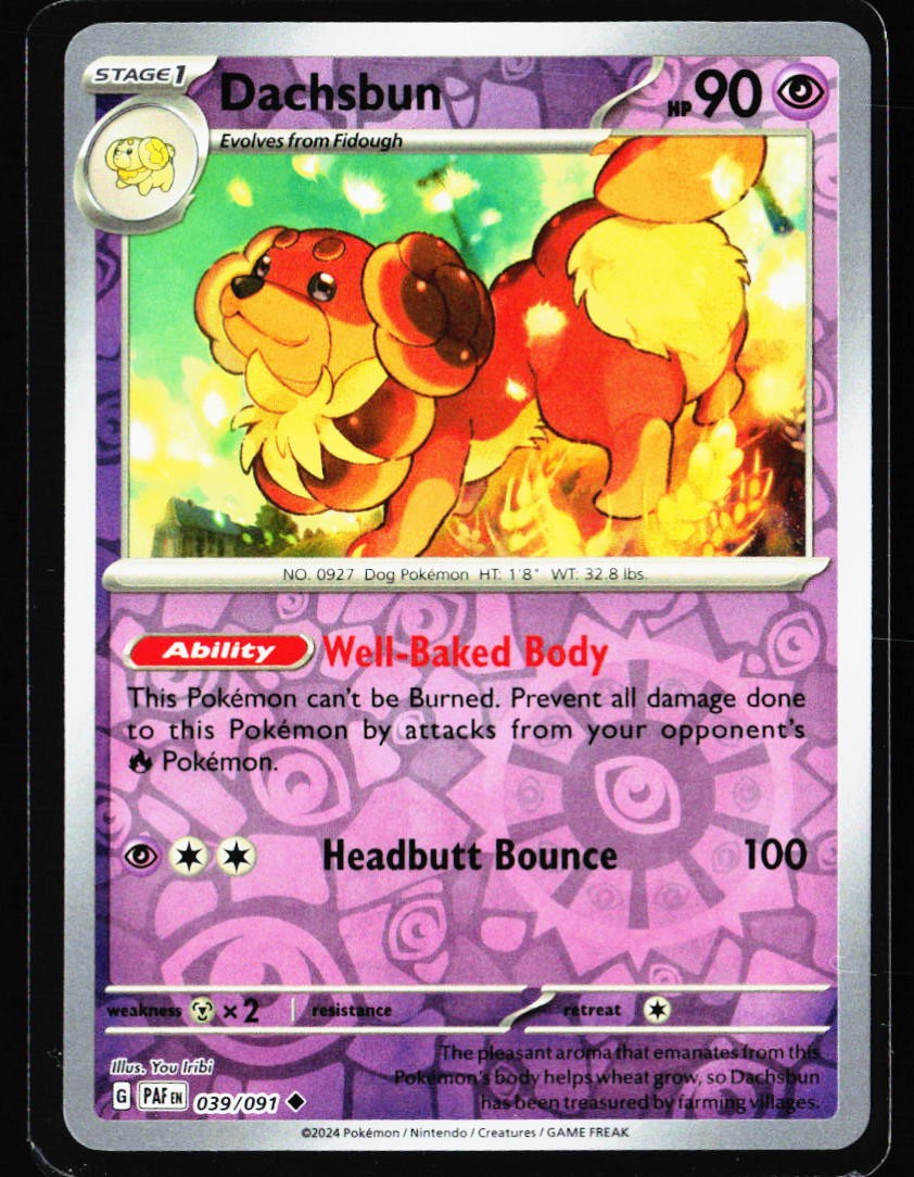 2024 Paldean Fates #39 Dachsbun