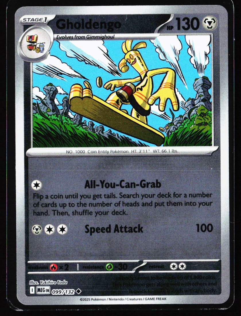 2025 Mega Evolution #99 Gholdengo Reverse Holo