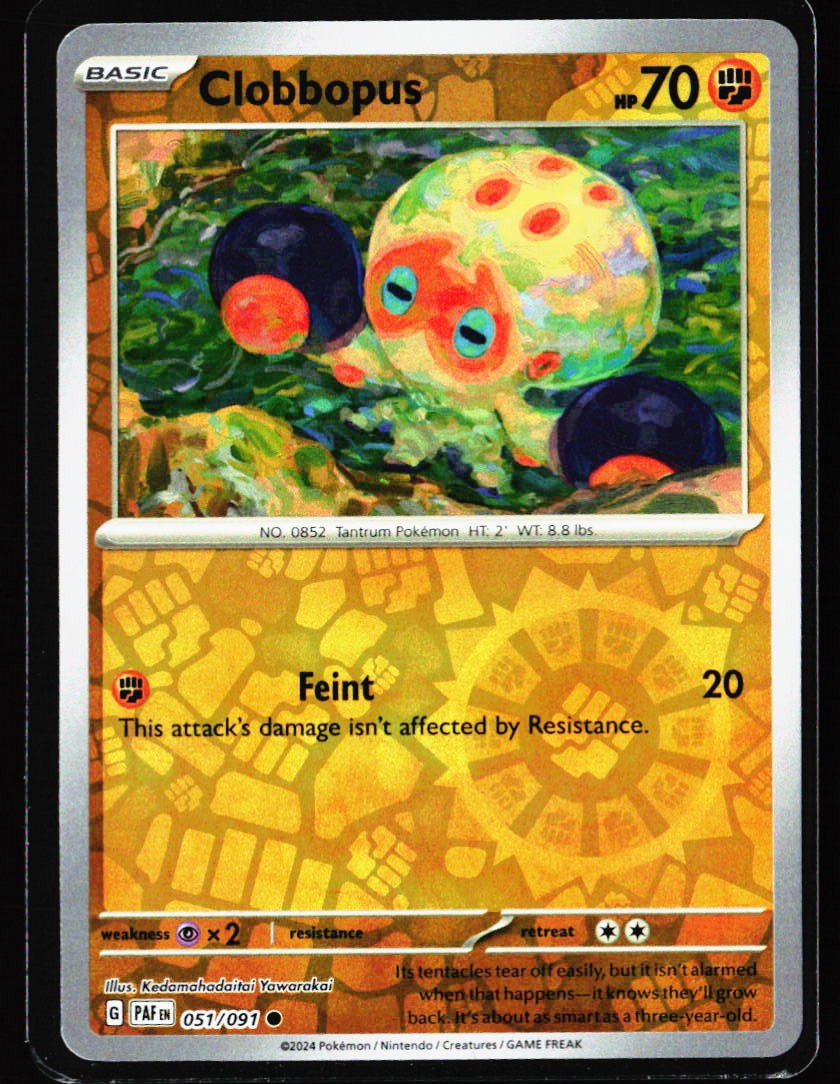 2024 Paldean Fates #51 Clobbopus