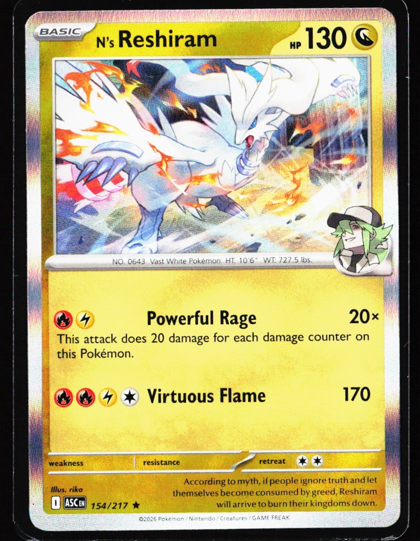 2025 Journey Together #116 N's Reshiram
