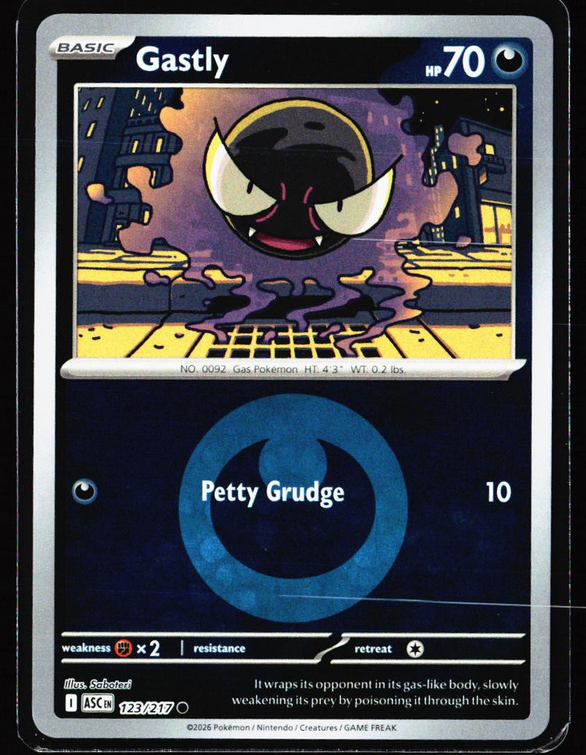 2026 Ascended Heroes #123 Gastly