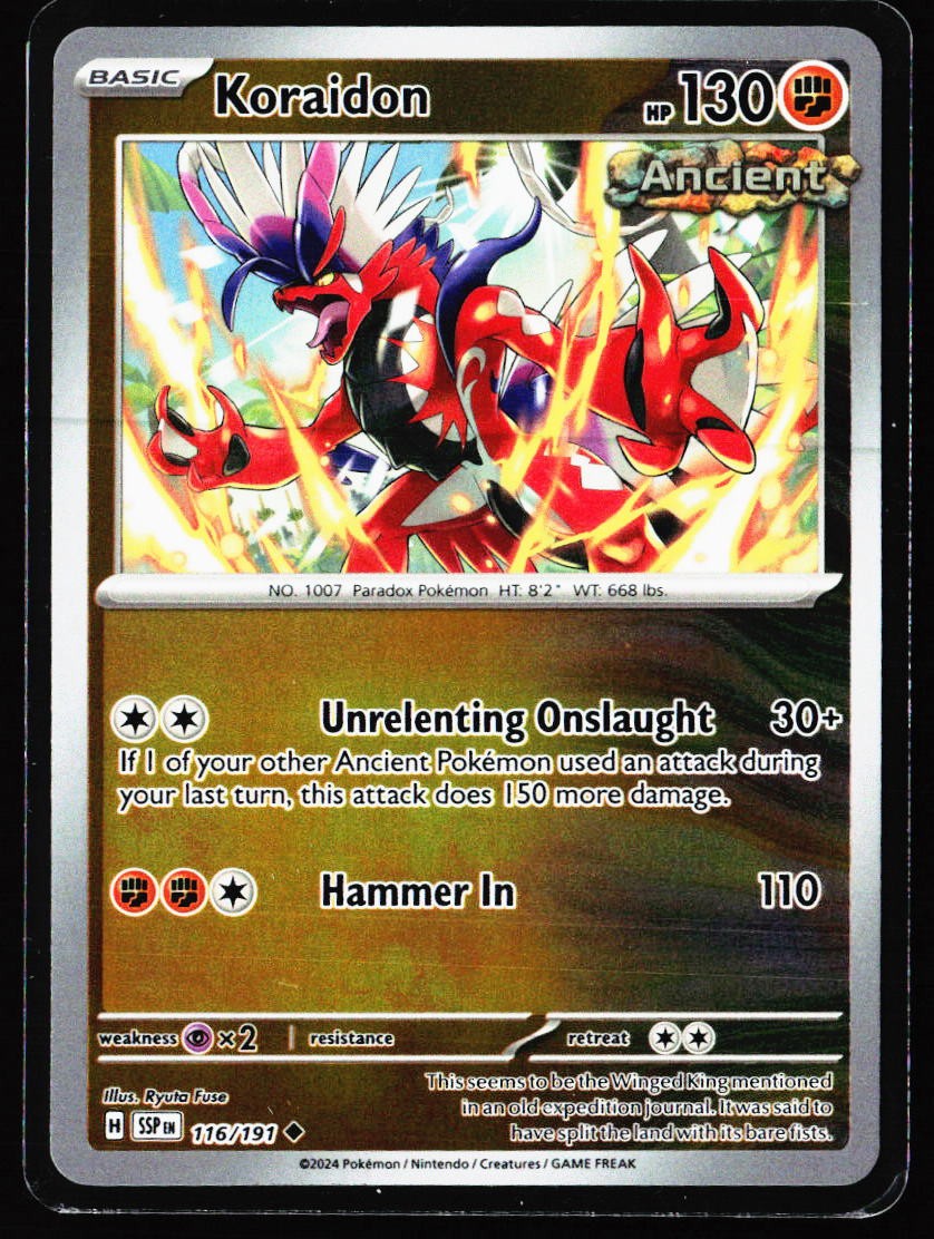 2024 SV08: Surging Sparks #116/191 Koraidon