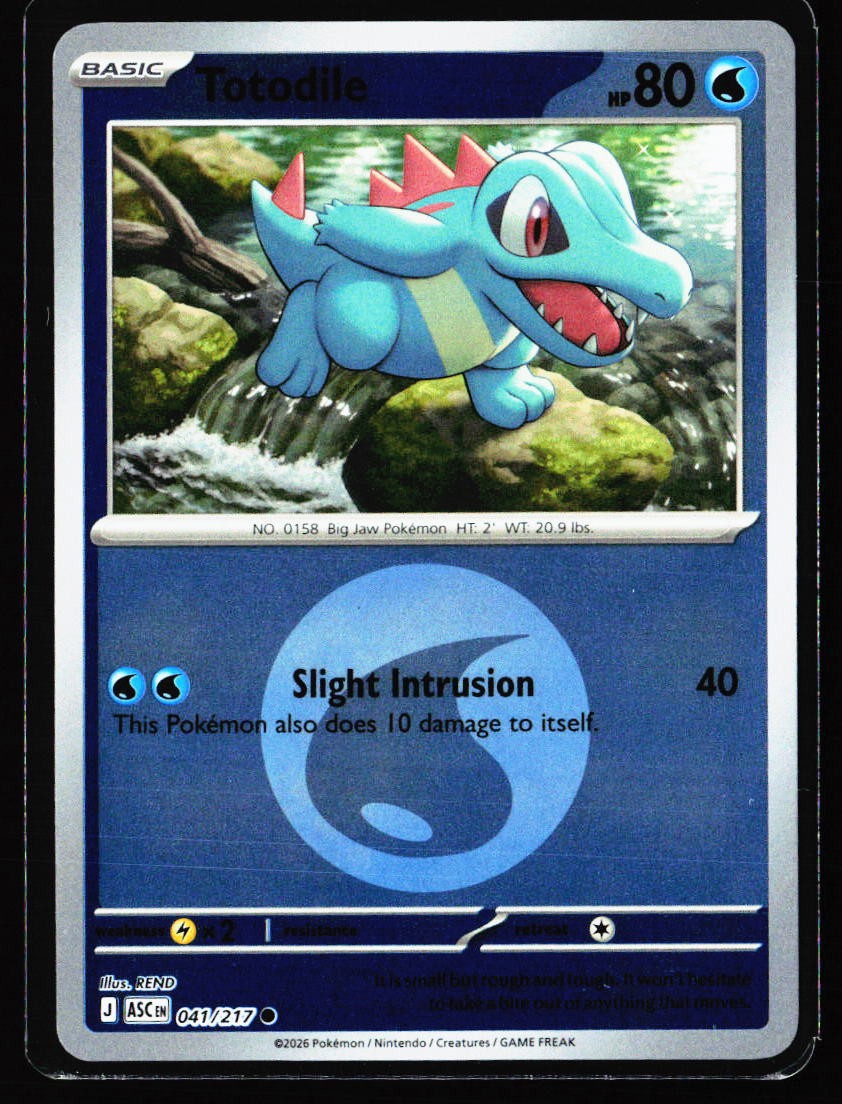 2026 Ascended Heroes #41 Totodile