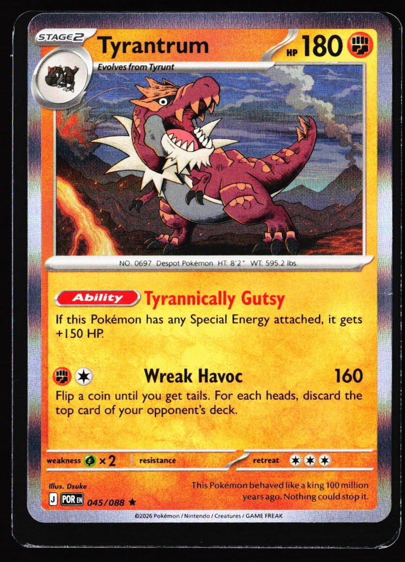 2026 Perfect Order #45 Tyrantrum