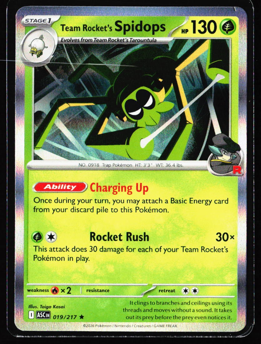 2025 ME: Ascended Heroes #019/217 Team Rocket's Spidops
