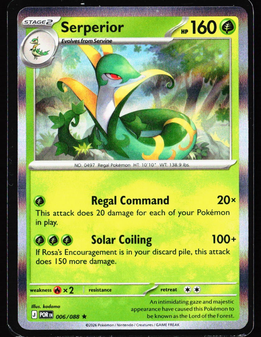 2026 Perfect Order #6 Serperior