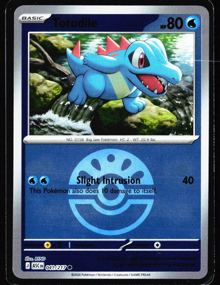 2026 Ascended Heroes #41 Totodile