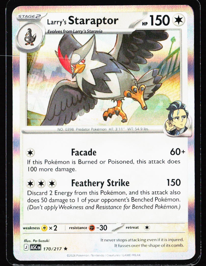 2026 Ascended Heroes #170 Larry's Staraptor