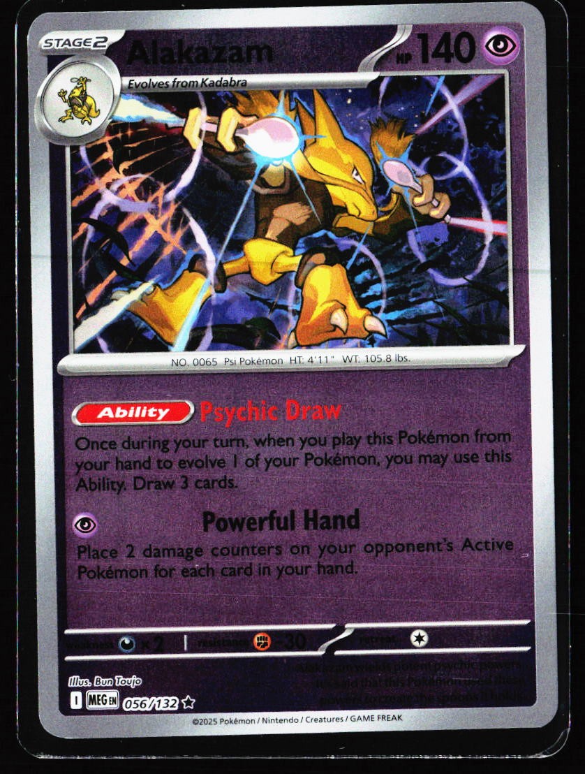 2025 Mega Evolution #56 Alakazam