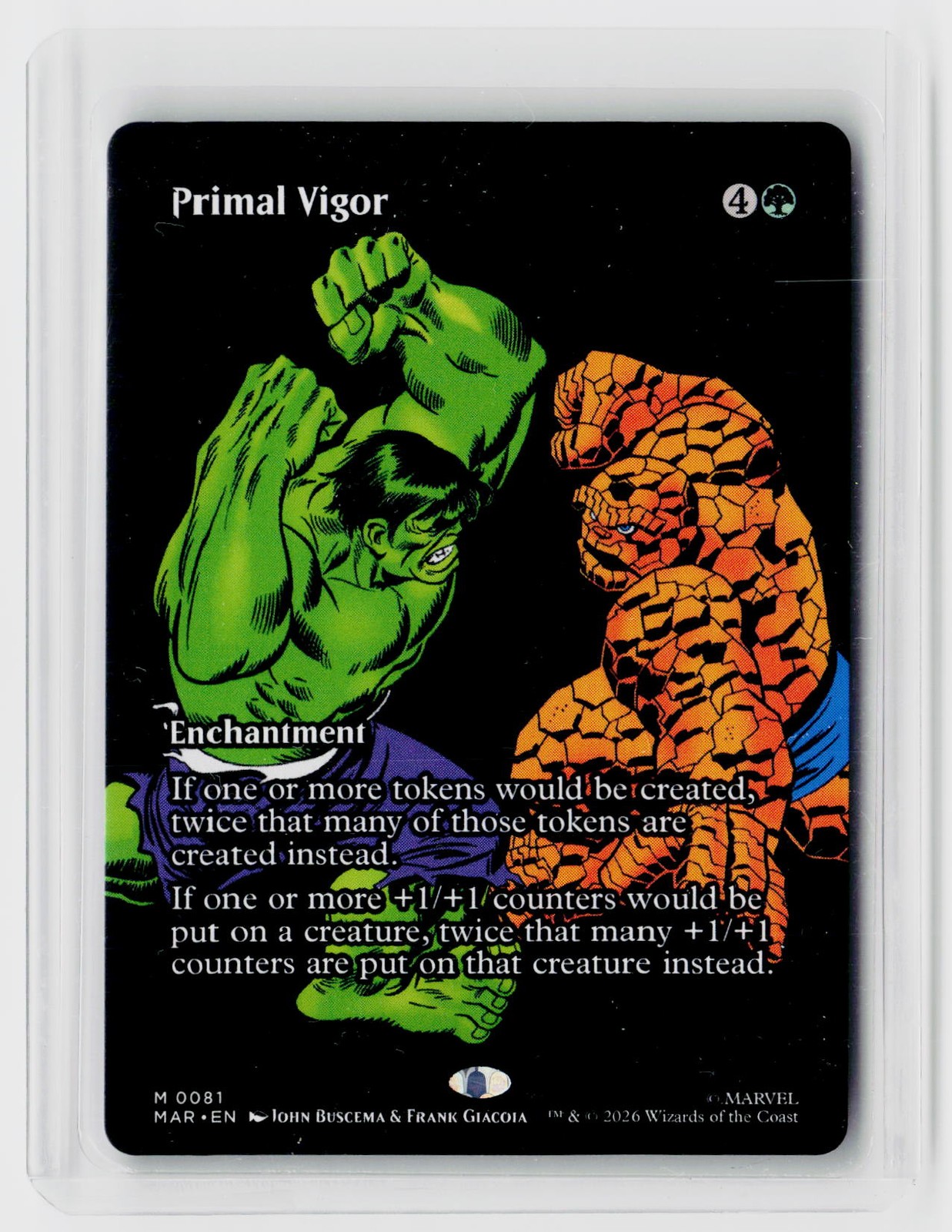 Marvel Universe Eternal-Legal #81 Primal Vigor (Borderless)