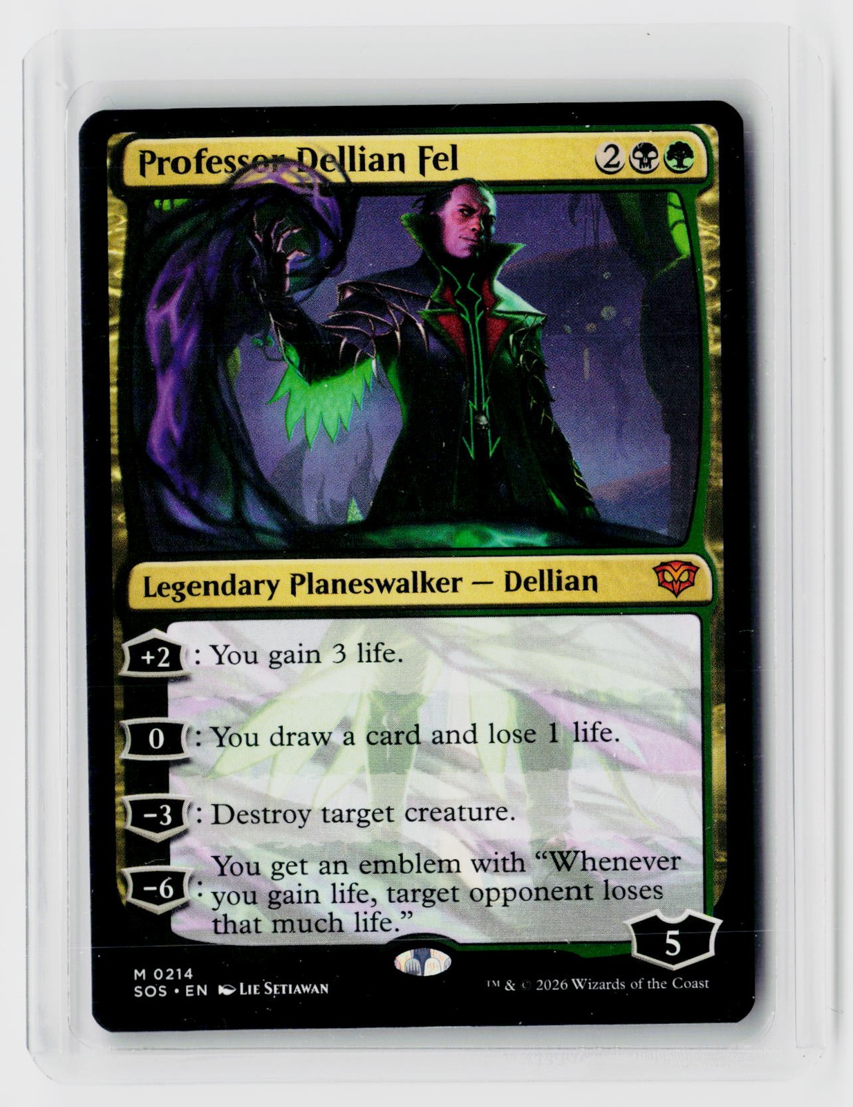 Secrets of Strixhaven #214 Professor Dellian Fel