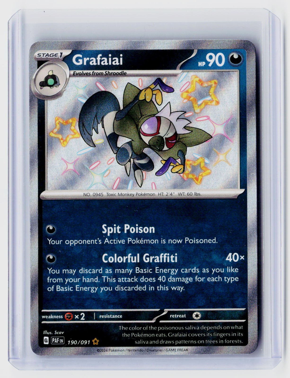 SV: Paldean Fates #190/091 Grafaiai Holo
