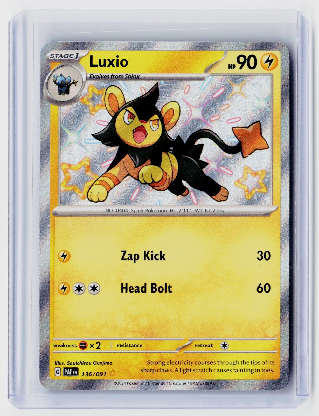 SV: Paldean Fates #136/091 Luxio Holo