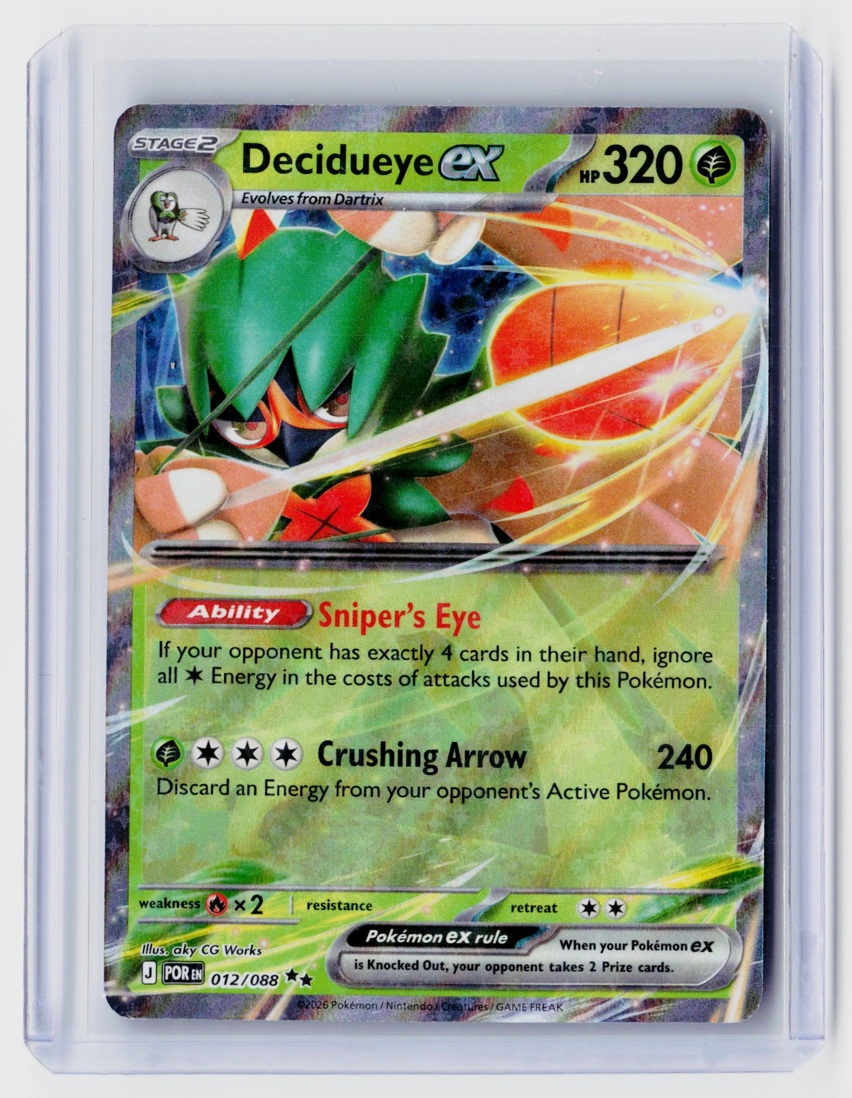 ME03: Perfect Order #012/088 Decidueye ex - 012/088 Holo