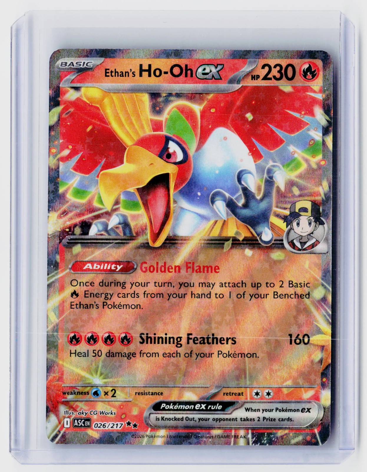 ME: Ascended Heroes #026/217 Ethan's Ho-Oh ex Holo