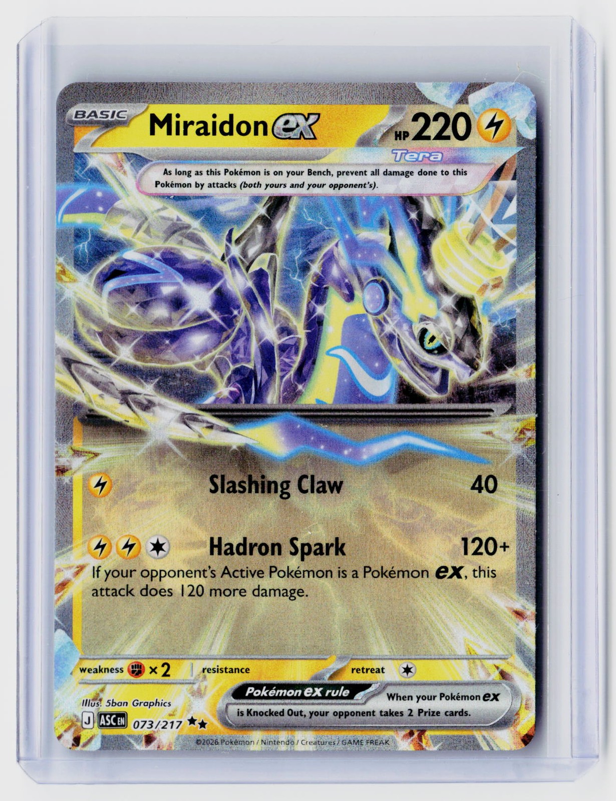 ME: Ascended Heroes #073/217 Miraidon ex Holo
