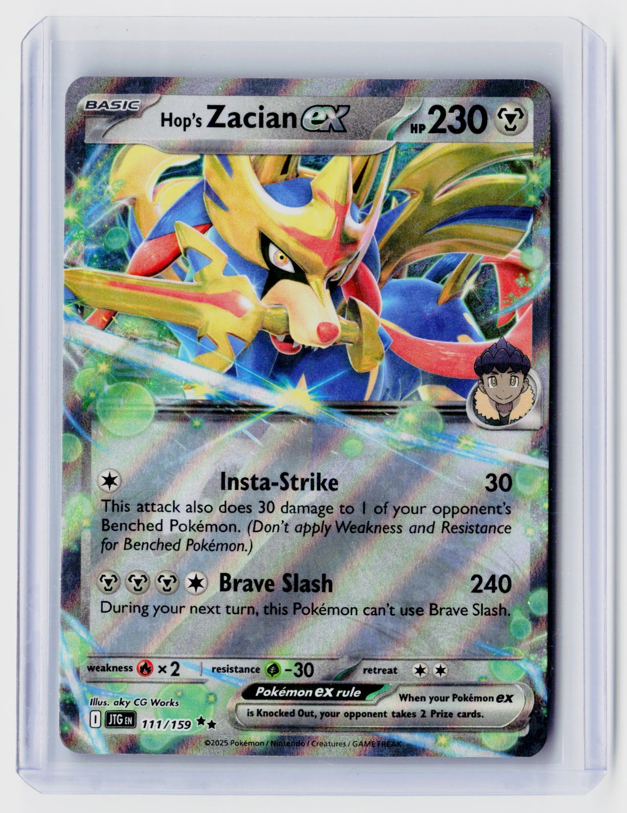 SV09: Journey Together #111/159 Hop's Zacian ex - 111/159 Holo