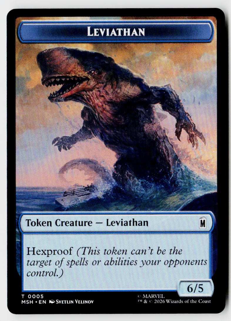 Marvel Super Heroes #005/019 Leviathan // Food Double-Sided Token