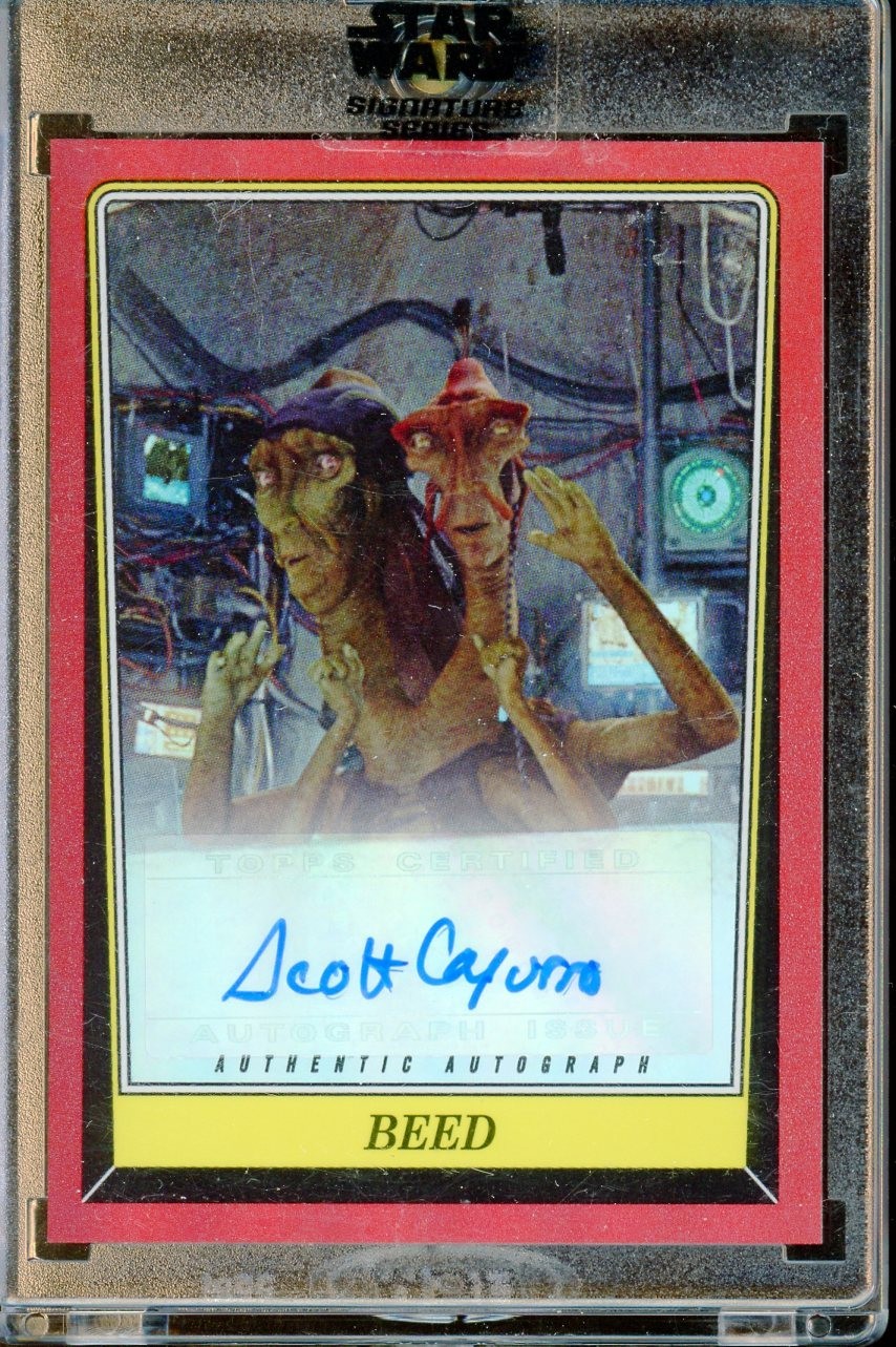 2023 Topps Star Wars Signature Series Scott Capurro as Beed Auto #AB-SC