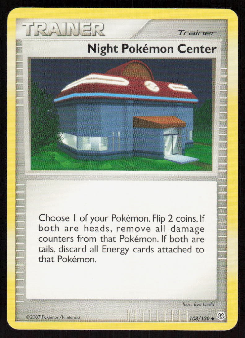 Diamond & Pearl #108 Night Pokémon Center