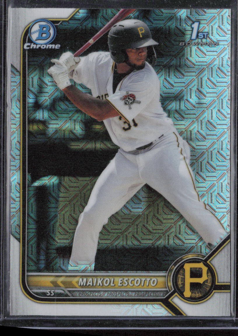 2022 Bowman #BCP-52 Maikol Escotto Chrome Prospects Mojo Refractors