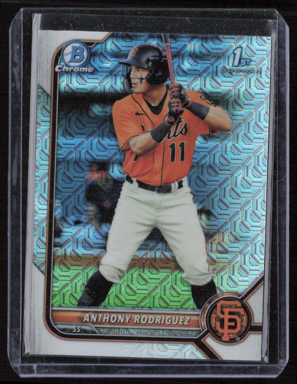 2022 Bowman #BCP-26 Anthony Rodriguez Chrome Prospects Mojo Refractors