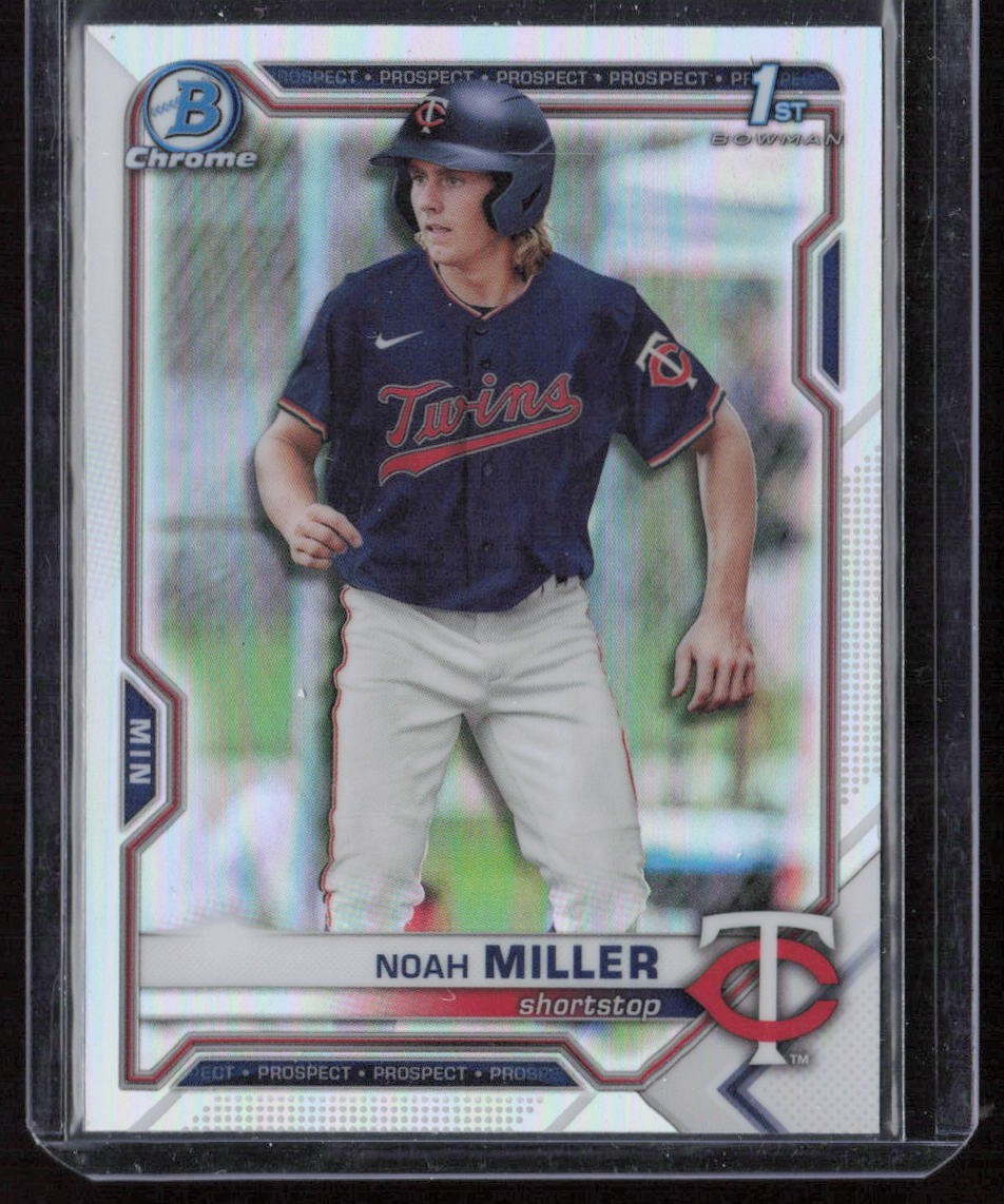 2021 Bowman Draft #BDC-109 Noah Miller Chrome Refractor