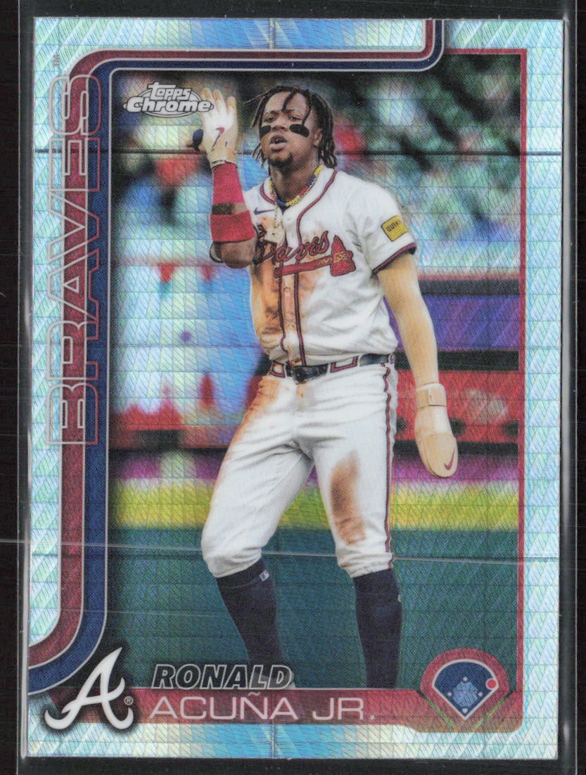 2025 Topps Chrome #257 Ronald Acuña Jr. Prism Refractor