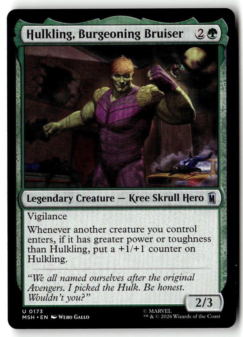 Marvel Super Heroes #173 Hulkling, Burgeoning Bruiser