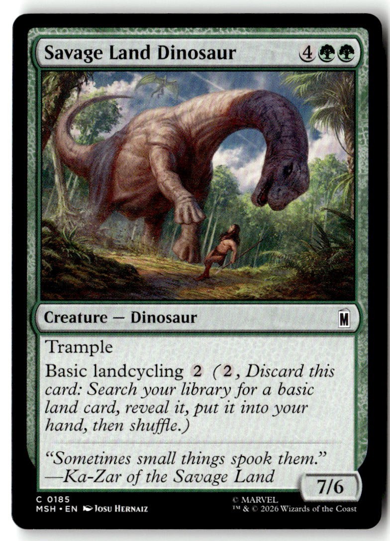 Marvel Super Heroes #185 Savage Land Dinosaur