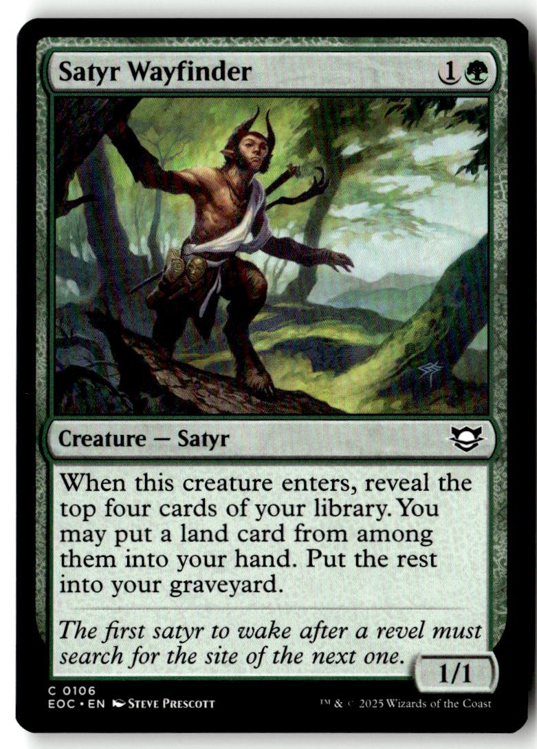Commander: Edge of Eternities (EOC) #106 Satyr Wayfinder