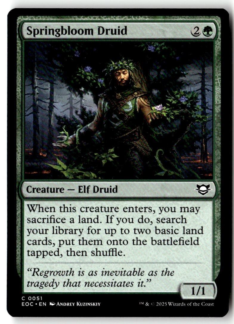 Commander: Edge of Eternities (EOC) #51 Springbloom Druid