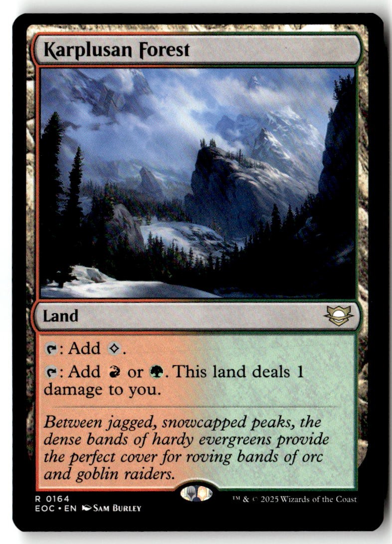 Commander: Edge of Eternities (EOC) #354 Karplusan Forest