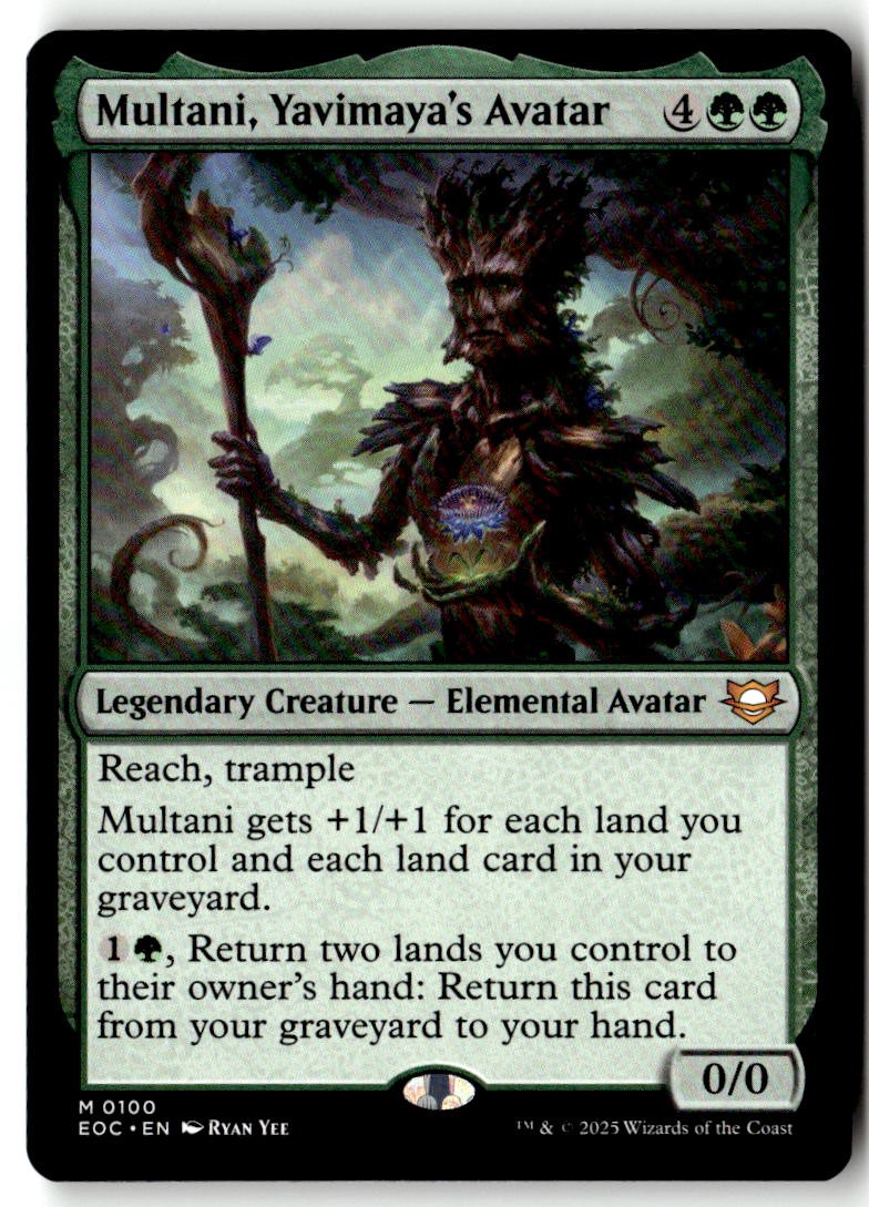 Commander: Edge of Eternities (EOC) #100 Multani, Yavimaya's Avatar
