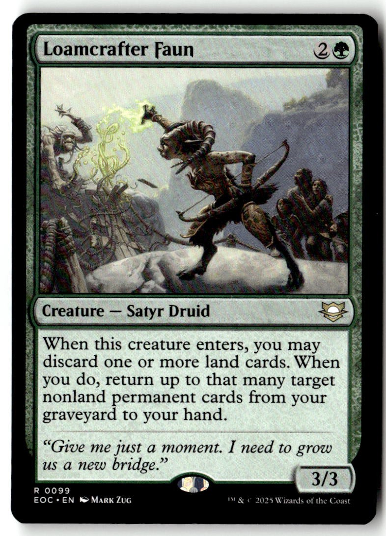 Commander: Edge of Eternities (EOC) #99 Loamcrafter Faun