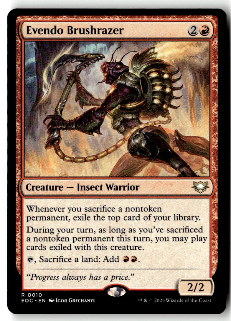 Commander: Edge of Eternities (EOC) #10 Evendo Brushrazer