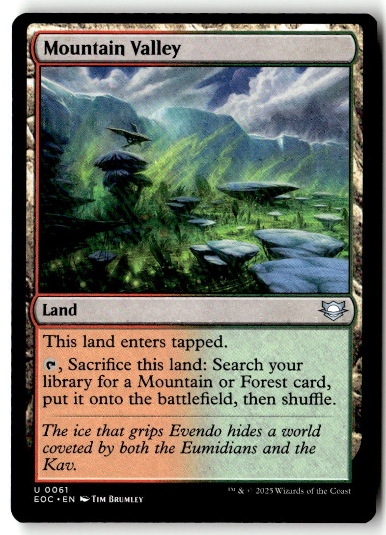 Commander: Edge of Eternities (EOC) #61 Mountain Valley