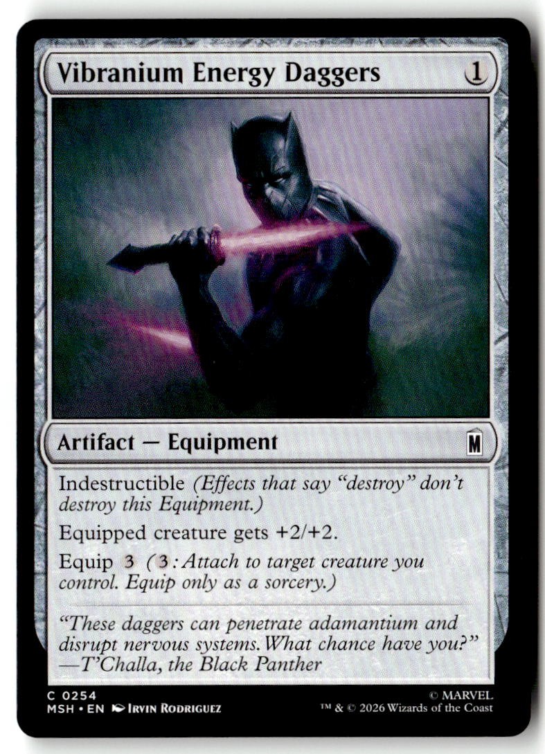 Marvel Super Heroes #254 Vibranium Energy Daggers
