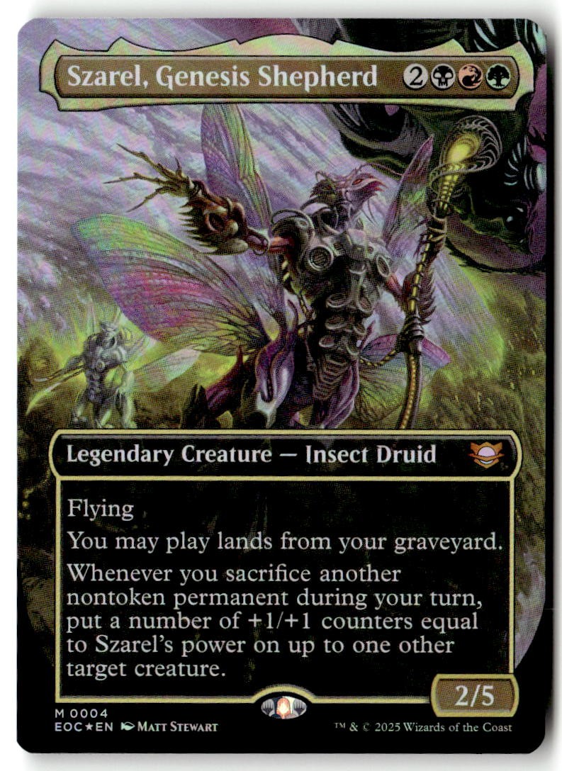 Commander: Edge of Eternities (EOC) #4 Szarel, Genesis Shepherd (Borderless)