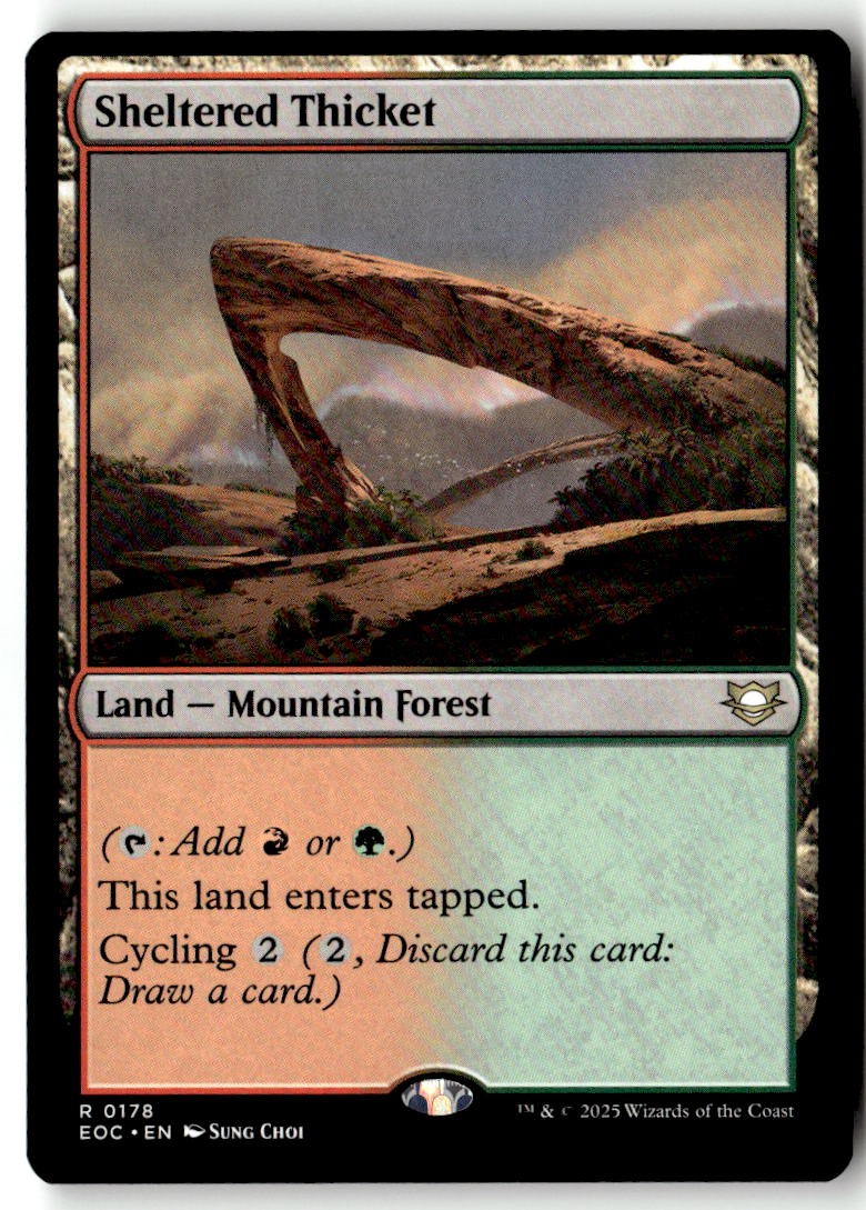 Commander: Edge of Eternities (EOC) #178 Sheltered Thicket