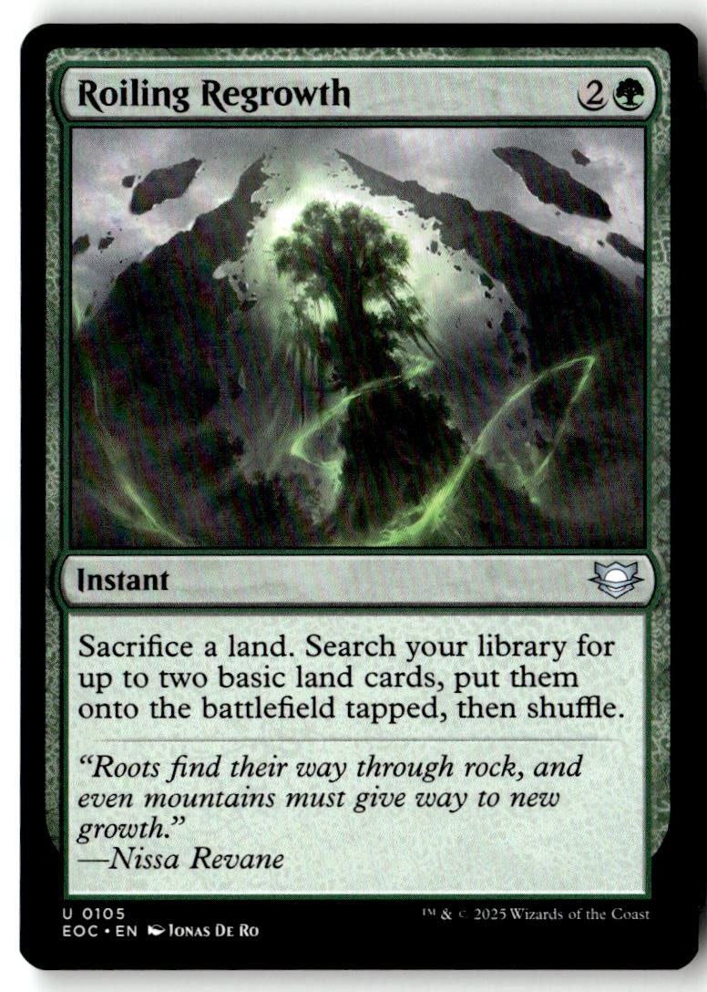 Commander: Edge of Eternities (EOC) #105 Roiling Regrowth