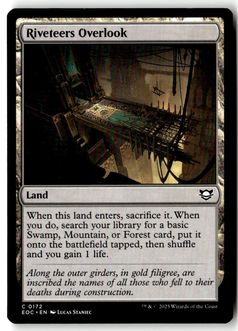Commander: Edge of Eternities (EOC) #172 Riveteers Overlook