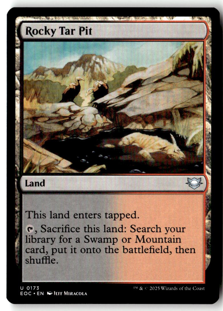 Commander: Edge of Eternities (EOC) #173 Rocky Tar Pit