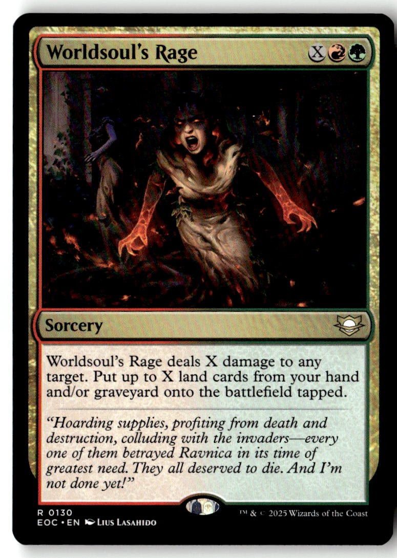Commander: Edge of Eternities (EOC) #130 Worldsoul's Rage