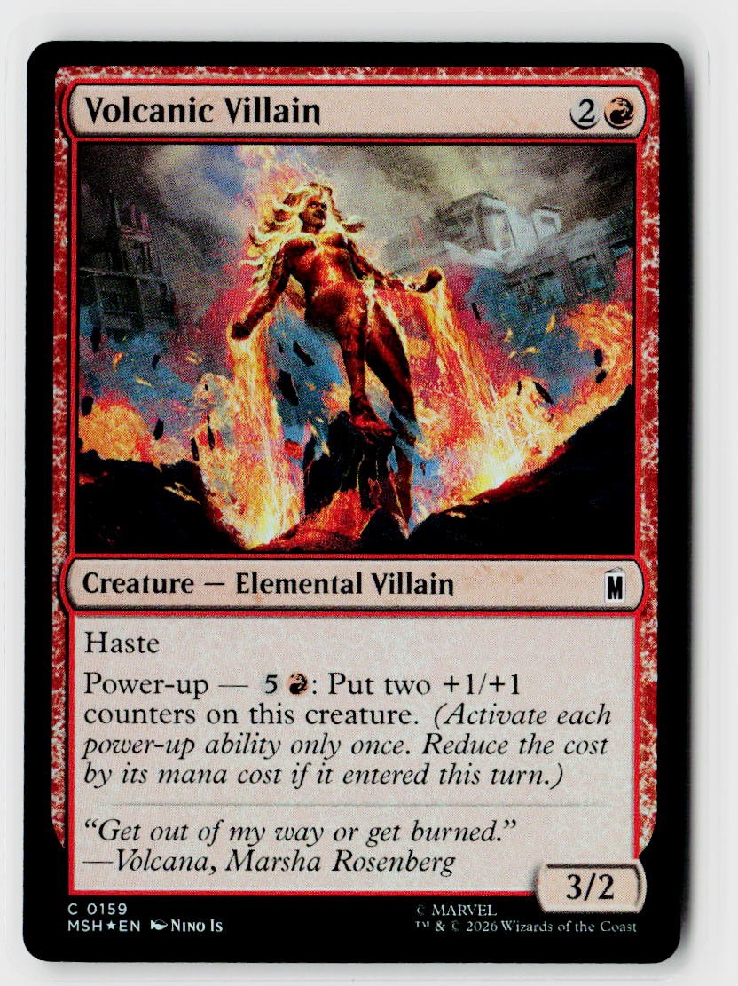 Marvel Super Heroes #159 Volcanic Villain Foil